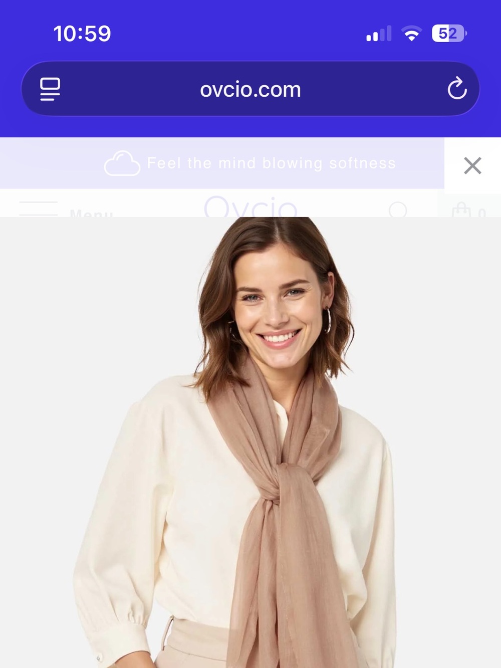 Women’s Lightweight Taupe Scarf